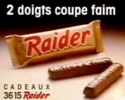 raider chocolat années 80