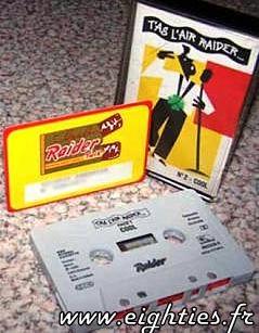 CASSETTE RAIDER CHOCOLAT DES années 80