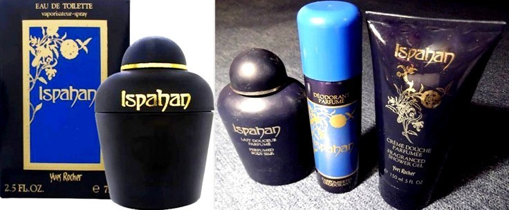 Parfum et eau de toilette Ispahan Yves Rocher vintage années 80