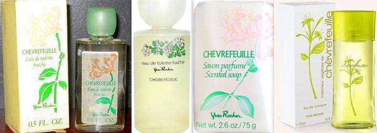 Parfum et eau de toilette chèvrefeuille Yves Rocher années 70