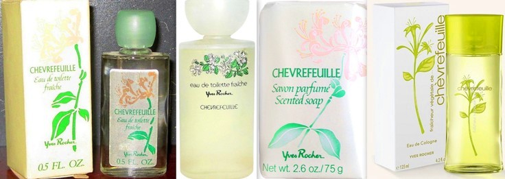 Parfum et eau de toilette chèvrefeuille Yves Rocher années 70