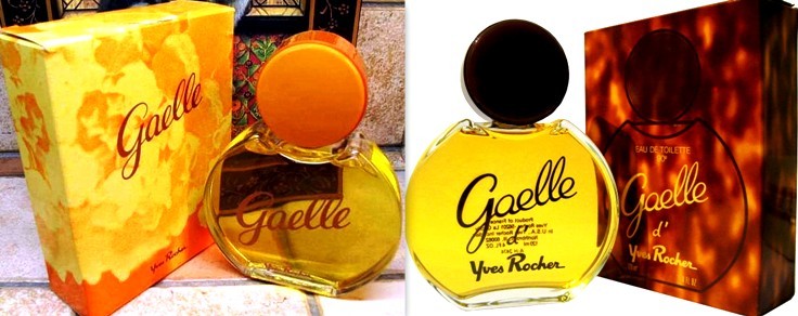 Parfum et eau de toilette Gaëlle Yves Rocher vintage années 70