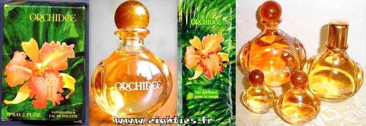 Parfum et eau de toilette Orchidée Yves Rocher années 80 vintage