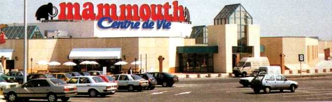 supermarché Mammouth hypermarché des années 80