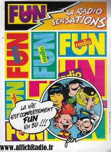 Publicité Fun Radio années 80