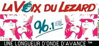 Publicité Radio La voix du Lézard Skyrock années 80