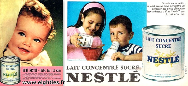 lait concentré sucré de Nestlé publicité ancienne années 60