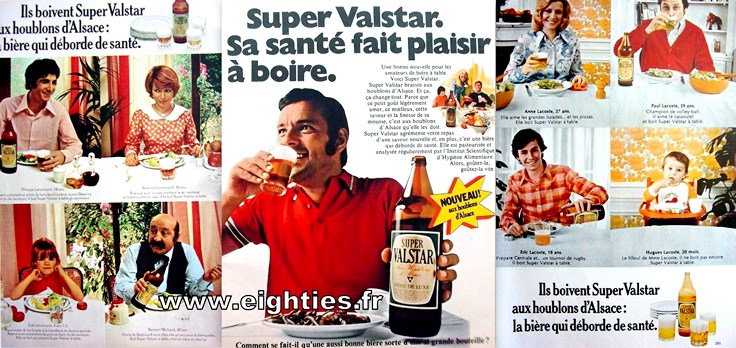 Publicités bière Valstar années 70