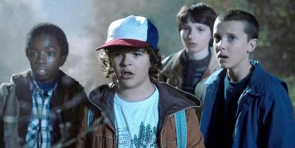 Personnages Stranger Things série hommage aux années 80