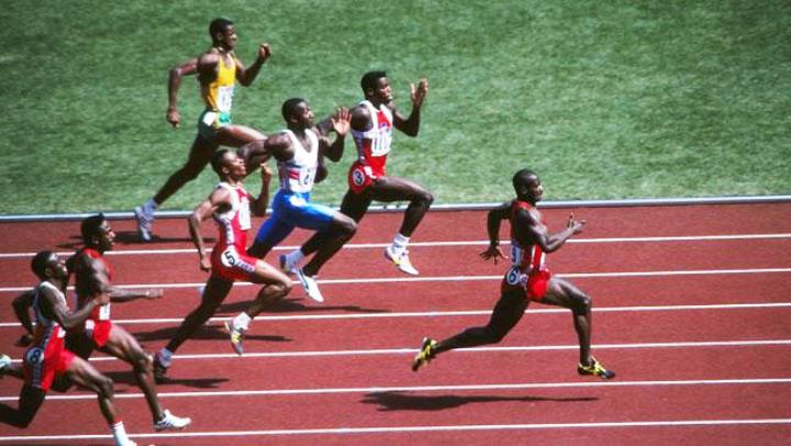Jeux Olympiques Séoul 1988 Ben Johnson Carl Lewis