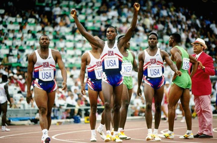Relais 4x100 mètres Tokyo 1991 Carl Lewis