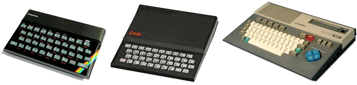 Ordinateurs années 80 Spectrum Sinclair ZX81 MSX