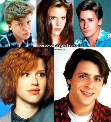 The Breakfast Club Brat Pack années 80