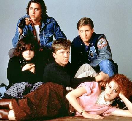 The Breakfast Club Brat Pack années 80