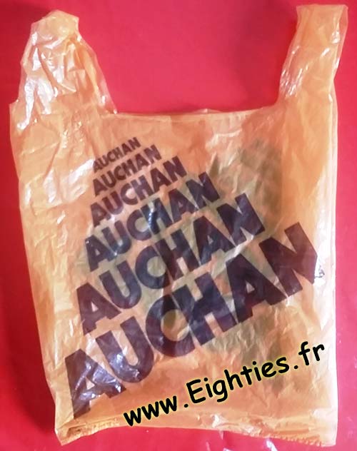 Sac plastique Auchn années 70 80
