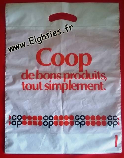 Sac plastique COOP années 80