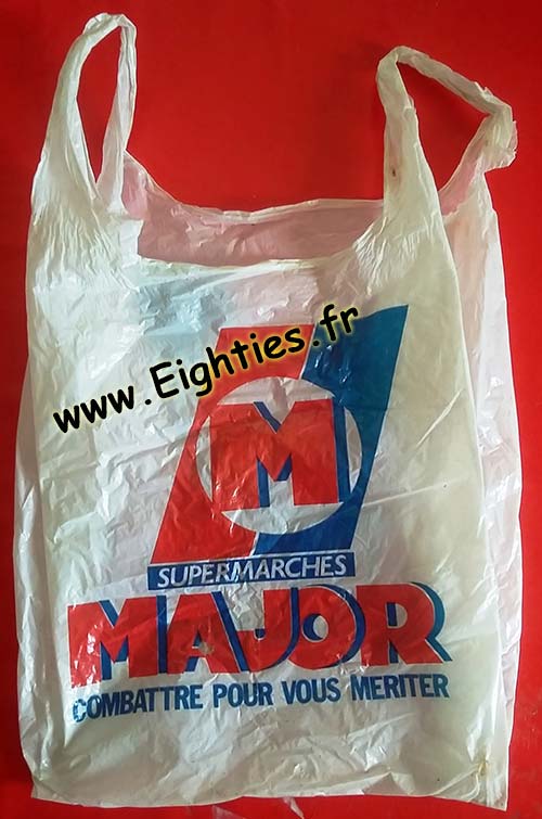 Sac plastique Major années 80 Sac plastique Major années 80
