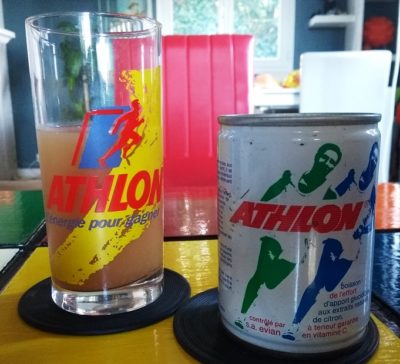 Boisson energisante Athlon des années 80