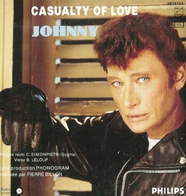 Pochette disque 45 tours Johnny Casualty of love